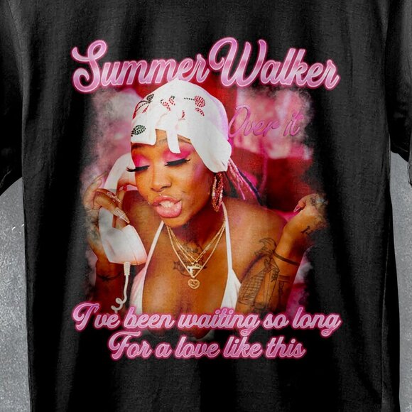 Summer Walker RB Over It Tour Concert Album Music Graphic Fan Streetwear T-Shirt - Picture 2 of 5